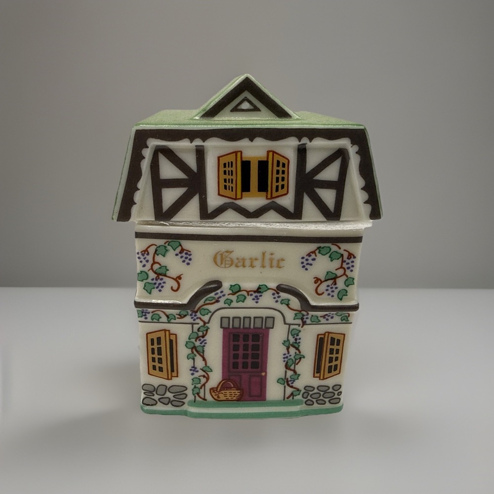 Lenox CANTERBURY CROSSING Spice Village Jar GARLIC